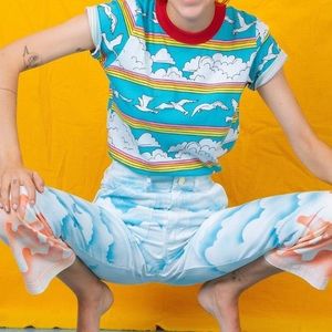 Big Bud Press Clouds and Seagulls Tee